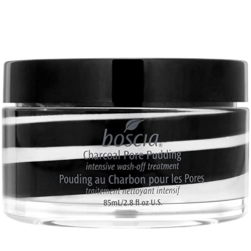 boscia Charcoal Pore Pudding - Detoxifying Face Mask for Oily Skin, Natural Ingredients - 2.8 Oz