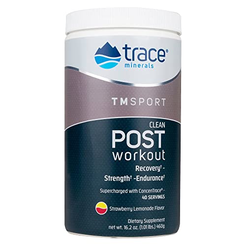 Trace Minerals Post-Workout Supplement - Supports Muscle Recovery, Vegan, Gluten Free - 16.2oz