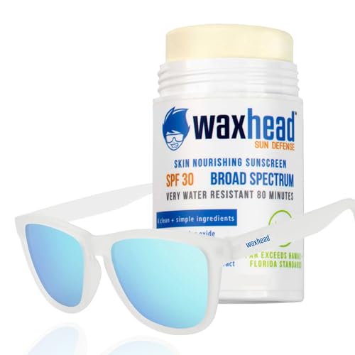 Waxhead Sunscreen Stick - Broad Spectrum Zinc Protection, Coral Reef Safe, 2.5oz