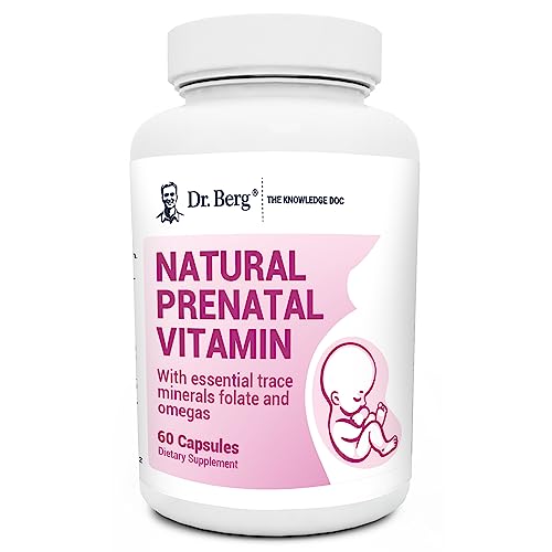 Dr. Berg Prenatal Multivitamin - Supports Mom & Baby Health, Easy to Digest - 60 Capsules