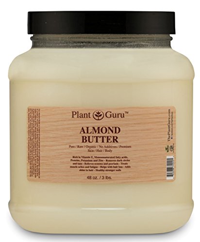 Almond Body Butter - Nourishing Moisturizer for Skin, Hair & Nails, Rich in Vitamins - 3 lbs