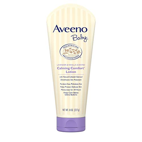 Aveeno Baby Lotion - Soothes Sensitive Skin with Oatmeal, Lavender & Vanilla - 8 fl. oz