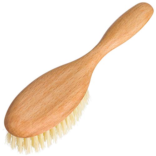 REDECKER Tampico Fiber Hairbrush - Naturally Conditions Hair, Oiled Beechwood Handle - 8in