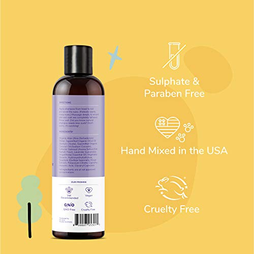 kin+kind Dog Shampoo - Soothes Itchy Skin with Lavender & Oatmeal, Vet Approved - 12 fl oz