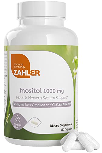 Zahler Inositol Supplement Capsules - Hormone Balance & Mood Support, Kosher, 120 Count