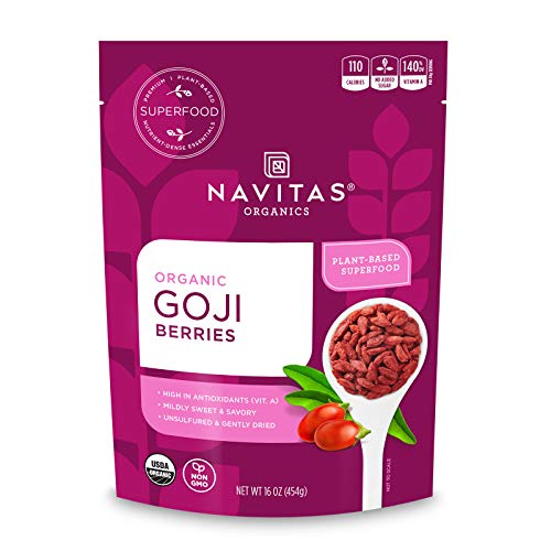 Navitas Organics Goji Berries & Cacao Nibs - Antioxidant-Rich, Organic, Non-GMO - 24oz