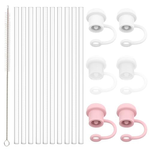 Versatile Replacement Straws for Stanley Cups - Food Grade, Leak-proof, 12.13" Long, 10 Count