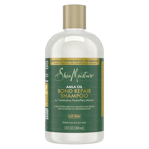 SheaMoisture Bond Repair Shampoo - Strengthens Curls, Amla Oil Infusion, 13oz