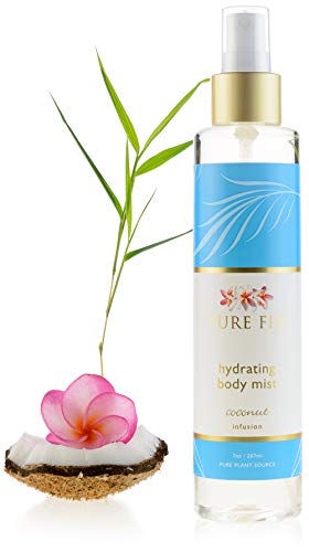 PURE FIJI Body Oil Mist - Hydrating Coconut Oil for Soft Skin, Vitamin E - 7 oz