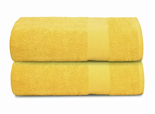 Belizzi Home Bath Sheet Set - Ultra Soft, Highly Absorbent, 100% Pure Cotton - 2 Pack 35x70