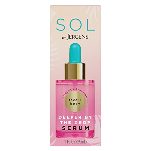 Jergens SOL Deeper Self Tanning Drops - Customizable Natural Color for All Skin Tones - 1oz