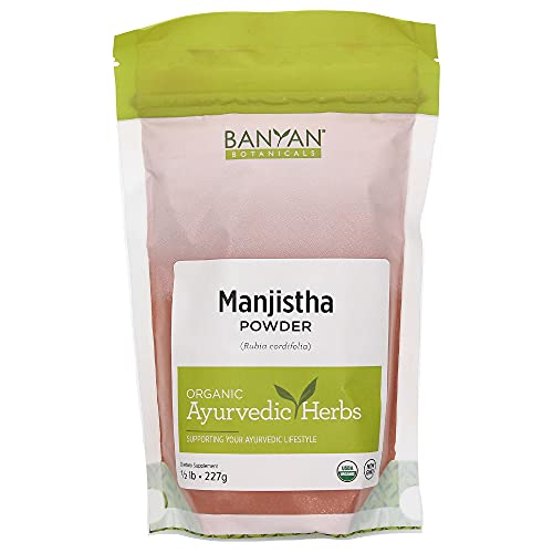 Banyan Botanicals Manjistha Powder - Blood Cleanser, USDA Organic - 1/2 Pound