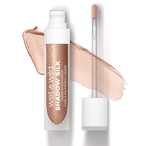 wet n wild Liquid Eyeshadow - Vibrant Shimmer, Buildable Color, Cruelty-Free - Lunar Beige