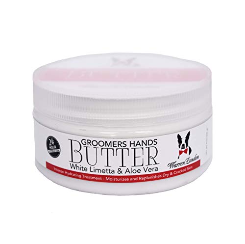 Warren London Groomers Hand Butter - Deep Moisture for Dry Cracked Hands, Aloe Vera - 8oz