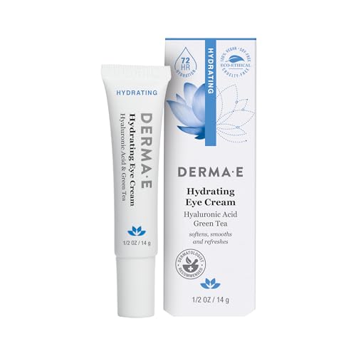 Derma E Eye Cream - Hydrating, Lifting, Reduces Puffiness, Natural Ingredients - 0.5 oz