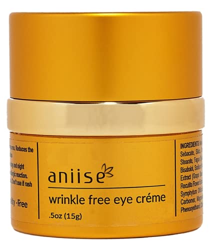 Aniise Eye Cream - Reduces Dark Circles & Puffiness, Nourishing Ingredients - 0.5 oz