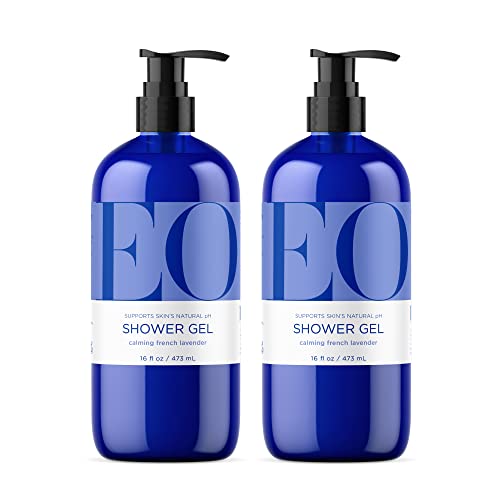 EO Lavender Body Wash - Organic Plant-Based Hydrating Cleanser, Soothing Essential Oils - 16oz