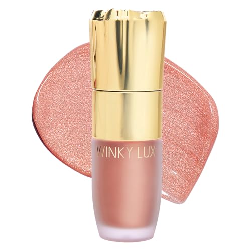 Winky Lux Cheeky Rose Liquid Highlighter - Buildable Gel-Cream Blush, Hydrating Formula - Nova