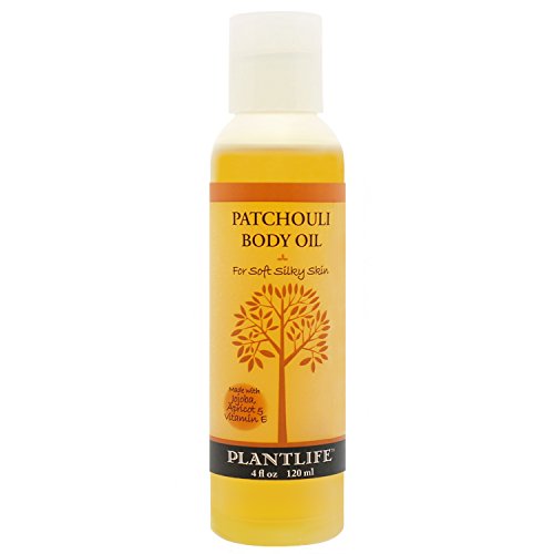 Plantlife Patchouli Body Oil - Nourishing for All Skin Types, Hydrates & Soothes - 4oz