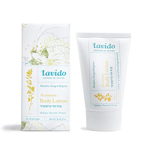 Lavido Body Lotion - Nourishing, Hydrating Formula with Mandarin & Bergamot - 4 fl oz