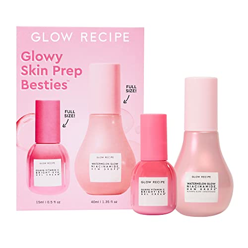 Glow Recipe Skin Care Set - Hydrating Serum & Eye Gel for Radiant Skin, Vegan - 1 Kit
