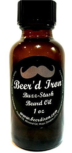 Buzz-Stash Beard Oil - Promotes Beard Health, 100% Natural & Organic Ingredients - 1oz