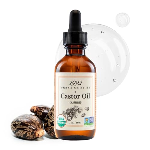 1992 Organic Collection Castor Oil - USDA Certified, 100% Pure, Cold Pressed - 2oz