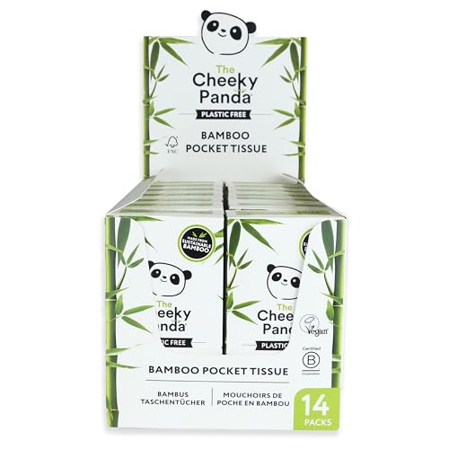 The Cheeky Panda Bamboo Facial Tissue - Plastic-Free, Soft & Travel-Ready - 140 Packets