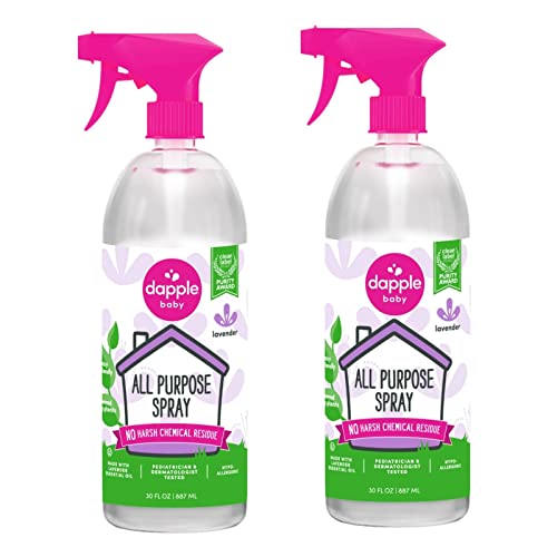 Dapple Baby All Purpose Cleaner - Plant-Based, Hypoallergenic, Lavender Scent - 30 Fl Oz, Pack of 2