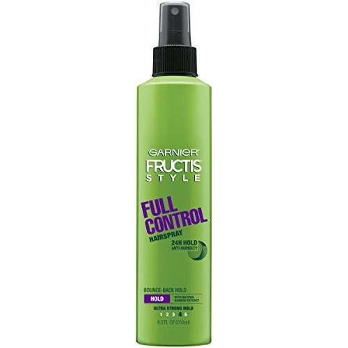 Garnier Fructis Full Control Hairspray - 24-Hour Strong Hold, Bamboo Extract, 8.5 Fl Oz