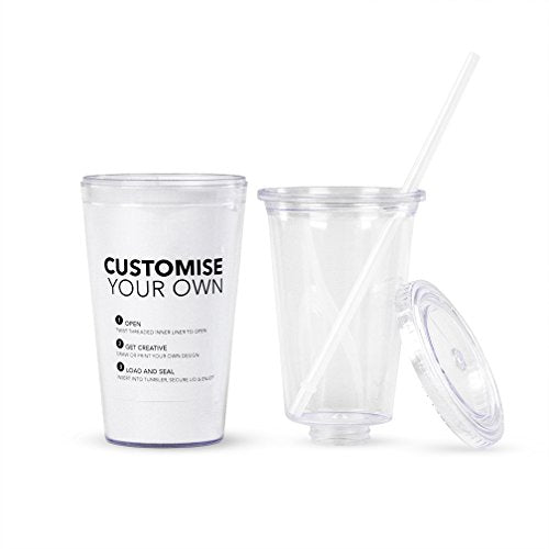 Simple Green Solutions Reusable Acrylic Cup - Customizable, BPA-Free, Insulated - 16oz