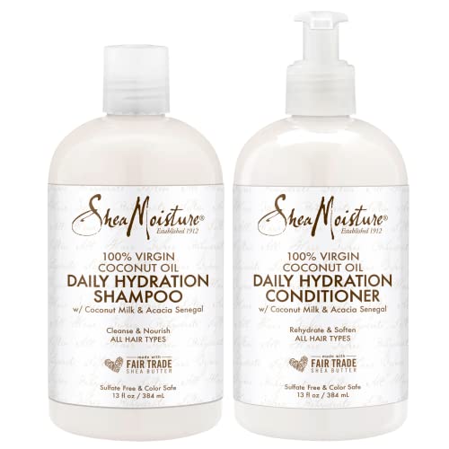 SheaMoisture Virgin Coconut Oil Shampoo - Hydrates, Conditions, Reduces Frizz - 13 fl. oz.