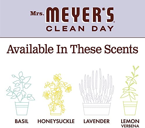 Mrs. Meyer's Liquid Dish Soap - Grease & Stain Remover, Lavender Scent, Plant-Derived - 16oz, 2 Pack