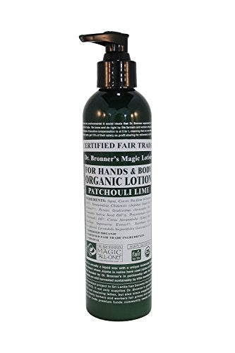 Dr. Bronner's Organic Baby Body Lotion - Moisturizes & Protects, Patchouli Lime - 8oz Pump (2-Pack)