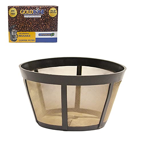 GOLDTONE Reusable Coffee Filter - Cost-Effective, Easy to Clean, BPA-Free - Fits BUNN 10 Cup