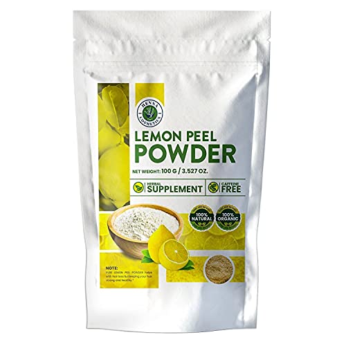 HENNA COSMETICS CYPRI Lemon Peel Powder - 100% Organic, Antioxidant-Rich for Skin & Hair - 100g