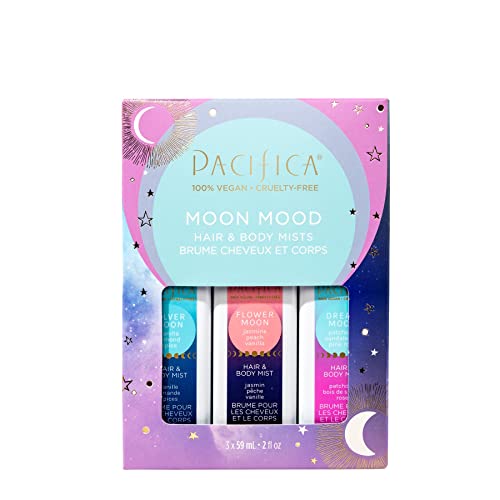 Pacifica Beauty Fragrance Sampler Gift Set - Travel Sizes, Natural Oils, Vegan - 3 Scents