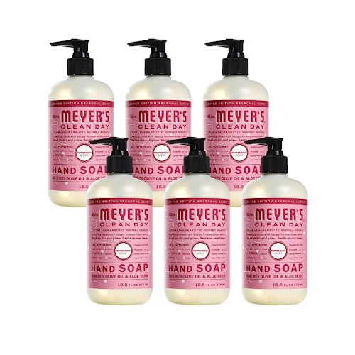 Mrs. Meyer's Liquid Hand Soap - Peppermint Scent, Aloe & Olive Oil, Leaping Bunny Certified - 12.5oz