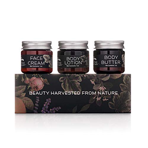 Farmstead Apothecary Body Care Set - Nourishing Moisturizers for All Skin Types - 1oz Jars