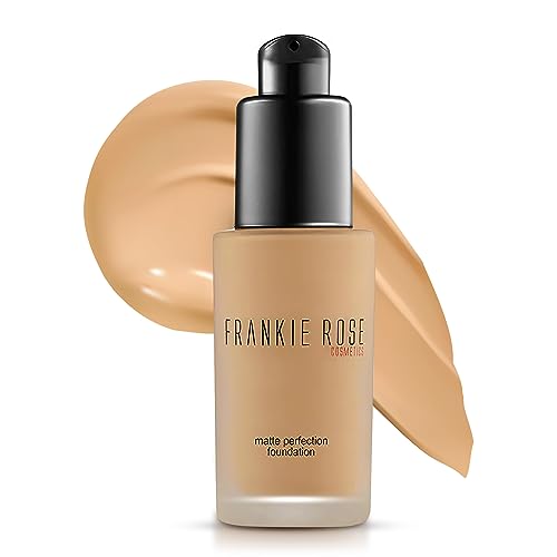 Frankie Rose Matte Perfection Foundation - Long-Lasting, Hydrating, Full Coverage - Olive 1.0 fl oz