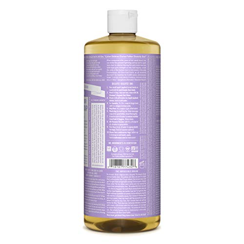 Dr. Bronner's Pure-Castile Liquid Soap - Made with Organic Oils, Vegan, 18-in-1 Uses, 32oz 2-Pack