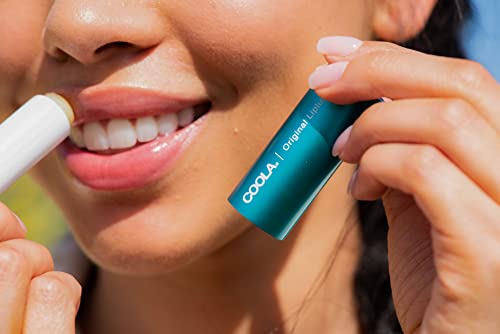 COOLA Organic Liplux Lip Balm SPF 30 - Nourishing & Water Resistant, Vanilla Peppermint - 0.15 Oz