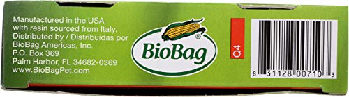 BIOBAG Pet Waste Bags - 100% Biodegradable & Compostable, GMO-Free Corn - 35 Large Bags