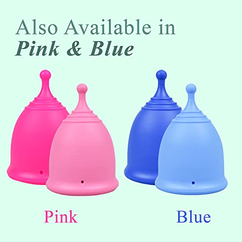 SHORDY Menstrual Cup Set - Healthier Alternative, Medical Grade Silicone, 2 Sizes for All Flows