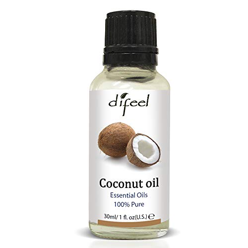 Difeel Essential Oil - Soothing Moisturizer, Reduces Pain & Blemishes - 1oz Coconut Oil