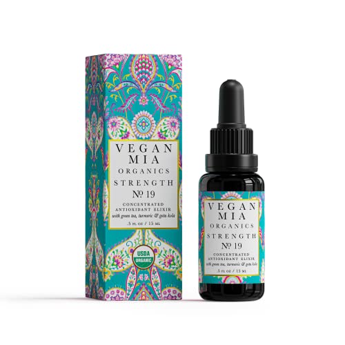 Vegan Mia Face Oil - Antioxidant Boost for Blemishes & Wrinkles, USDA Organic - 0.5 fl oz