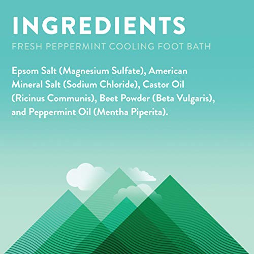 Little Moon Essentials Cooling Foot Soak - Refreshing Peppermint, Vegan & Cruelty-Free - 13.5oz