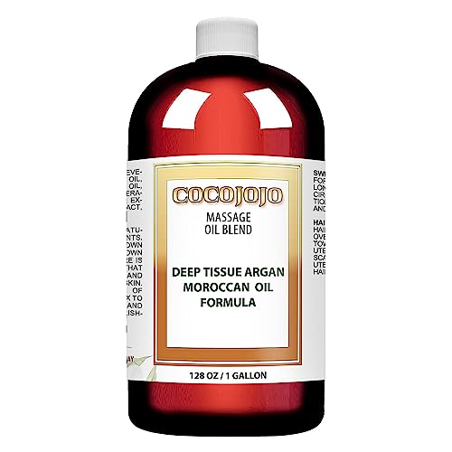 Cocojojo Massage Oil - Deep Tissue Therapy, Pure Argan Oil, Nourishing & Cruelty-Free - 32oz