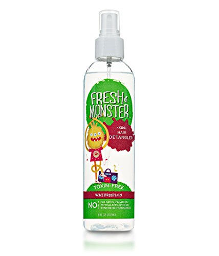 Fresh Monster Kids Detangler Spray - Smooths Tangles, Hypoallergenic, Watermelon - 8oz