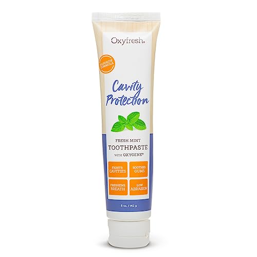 Oxyfresh Toothpaste - Cavity Protection & Sensitivity Relief, Fresh Mint Flavor - 5oz